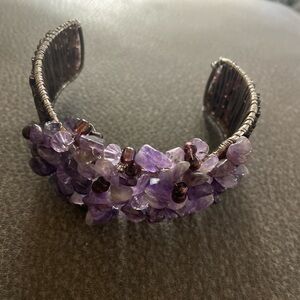 Elegant Purple Beaded Bracelet